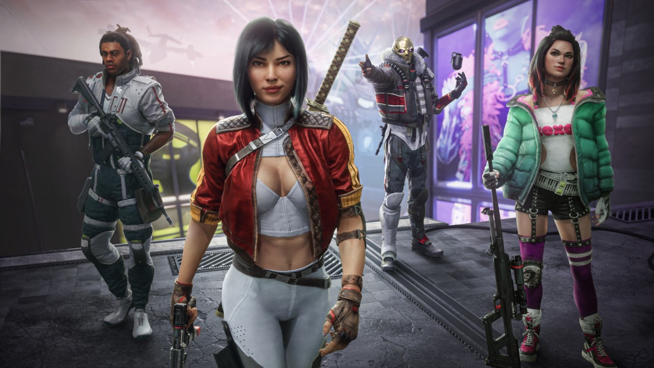 Banner de divulgação de temporada do jogo Rogue Company da Hi-Rez Studios