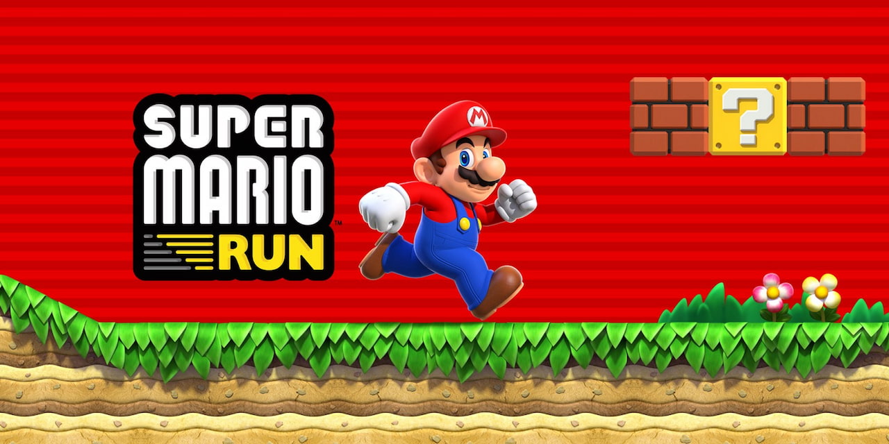 Capa do jogo Super Mario Run, game mobile da franquia Super Mario Bros