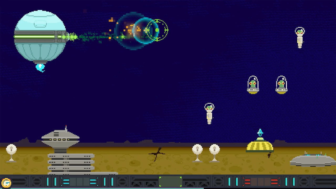 A imagem mostra uma fase do jogo Atari Mania