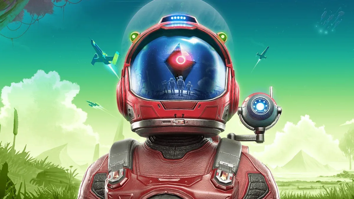 Banner de divulgação de atualizações de No Man's Sky